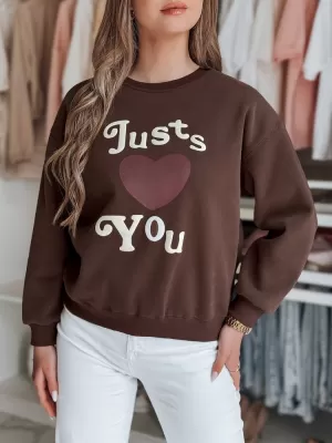 Női pulóver DSTREET JUST LOVE YOU BY1477 KARAMELLA