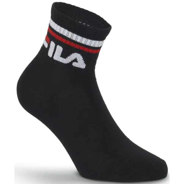  Zokni FILA QUARTER 3-PACK F9398 BLACK 