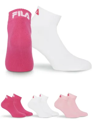 Zokni FILA QUARTER 3-PACK F9300 PINK PANTHER