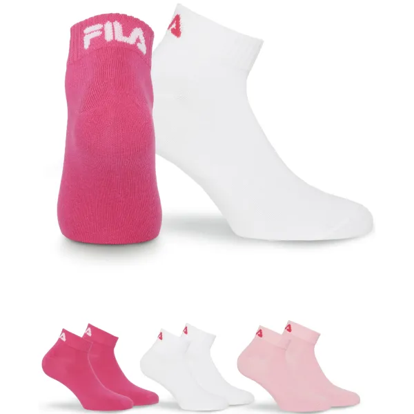  Zokni FILA QUARTER 3-PACK F9300 PINK PANTHER 