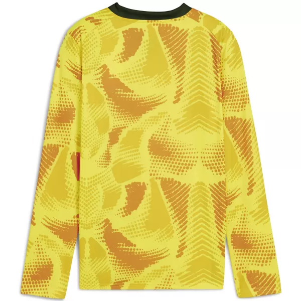  Gyermek mez PUMA TEAMTARGET GK LS JERSEY JR 706521_23 FLURO YELLOW PES / FLURO SÁRGA PES /PUMA FEKETE 
