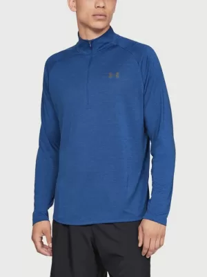 Férfi póló UNDER ARMOUR TECH 1/2 ZIP 2.0 1328495-400 KÉK