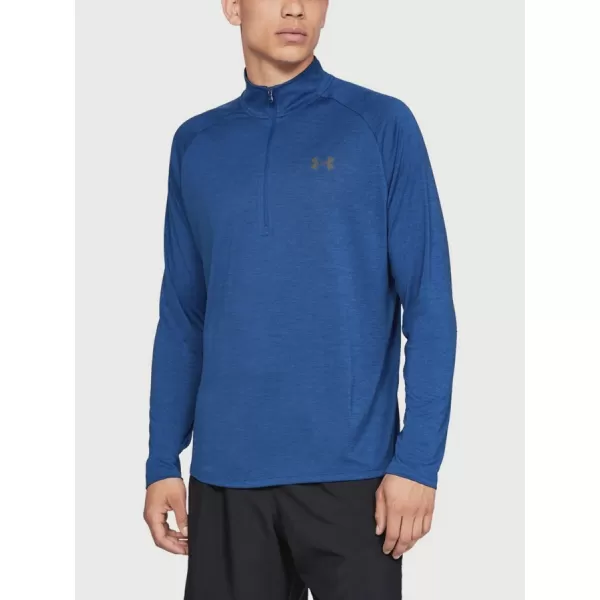 Férfi póló UNDER ARMOUR TECH 1/2 ZIP 2.0 1328495-400 KÉK 