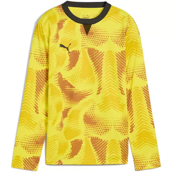  Gyermek mez PUMA TEAMTARGET GK LS JERSEY JR 706521_23 FLURO YELLOW PES / FLURO SÁRGA PES /PUMA FEKETE 