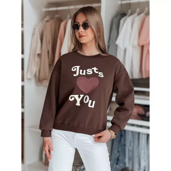  Női pulóver DSTREET JUST LOVE YOU BY1477 KARAMELLA 