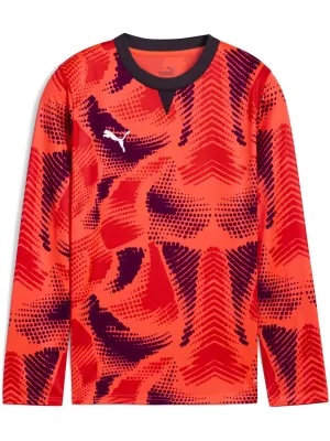 Gyermek mez PUMA TEAMTARGET GK LS JERSEY JR 706521_01 NRGY RED / NRGY VÖRÖS / PUMA FEHÉR