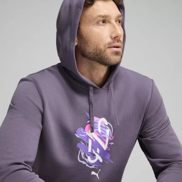  Férfi pulóver PUMA NEYMAR JR CREATIVITY HOODIE 660099_01 LILA FASZÉN 