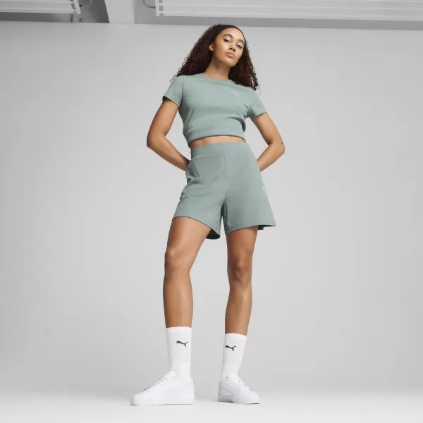 Hölgyek rövidnadrágja PUMA ESS ELEVATED SHORTS 685026_30 ZÖLD HOLD 