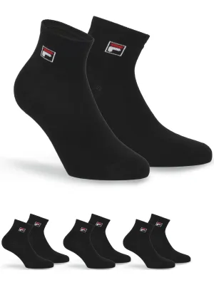 Zokni FILA QUARTER 3-PACK F9303 BLACK