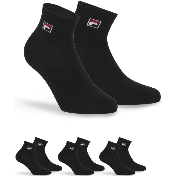  Zokni FILA QUARTER 3-PACK F9303 BLACK 