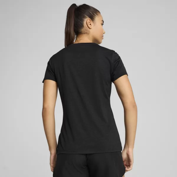  Ing PUMA TAD ESSENTIAL W HEATHER TEE 525893_01 PUMA FEKETE HEATHER 