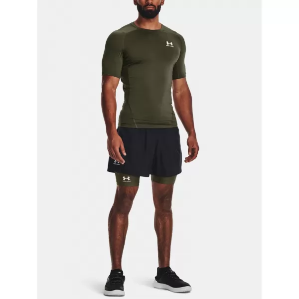  Férfi póló UNDER ARMOUR HG ARMOUR COMP SS 1361518-390 ZÖLD 