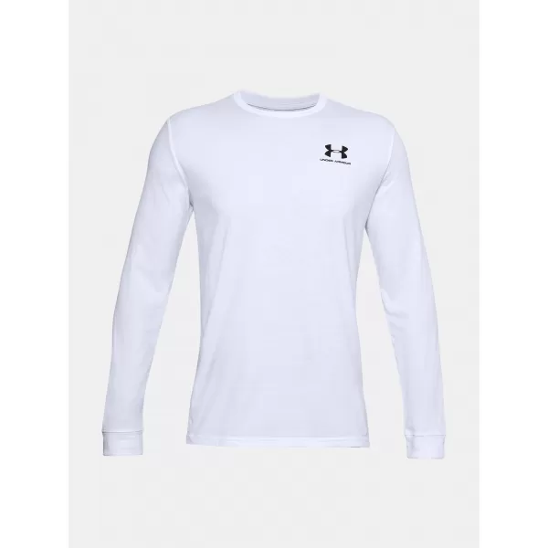 Férfi póló UNDER ARMOUR SPORTSTYLE LEFT CHEST LS 1329585-100 FEHÉR 
