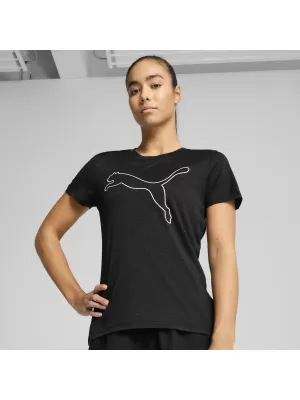 Ing PUMA TAD ESSENTIAL W HEATHER TEE 525893_01 PUMA FEKETE HEATHER