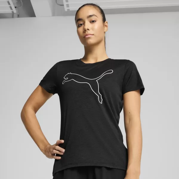  Ing PUMA TAD ESSENTIAL W HEATHER TEE 525893_01 PUMA FEKETE HEATHER 