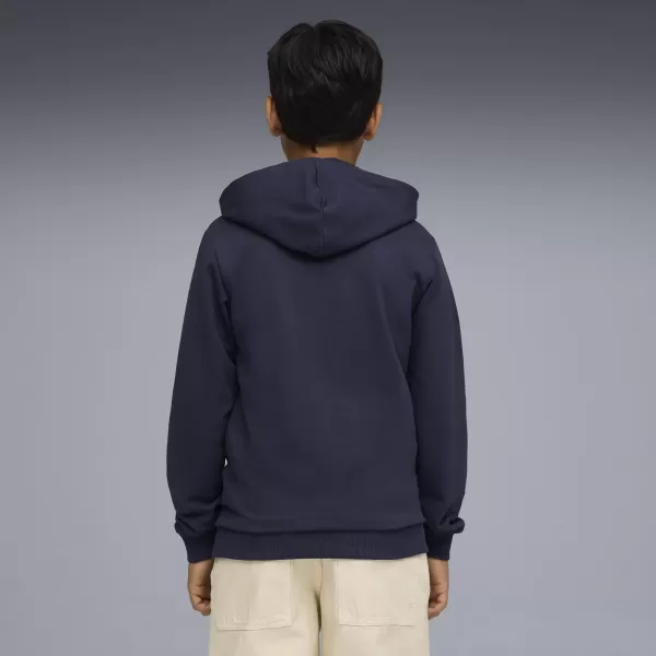  Baba pulóver PUMA TEAMGOAL CASUALS HOODY JR 658619_06 PUMA NAVY/PUMA WHITE 