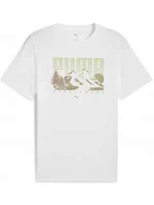 Férfi póló PUMA GRAPHICS MOUNTAIN TEE 684828_02 PUMA FEHÉR