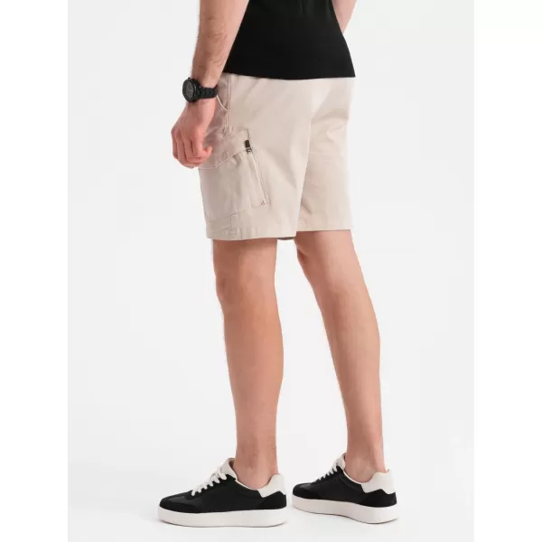  Férfi rövidnadrág OMBRE OM-SRCG-0194 KRÉM 
