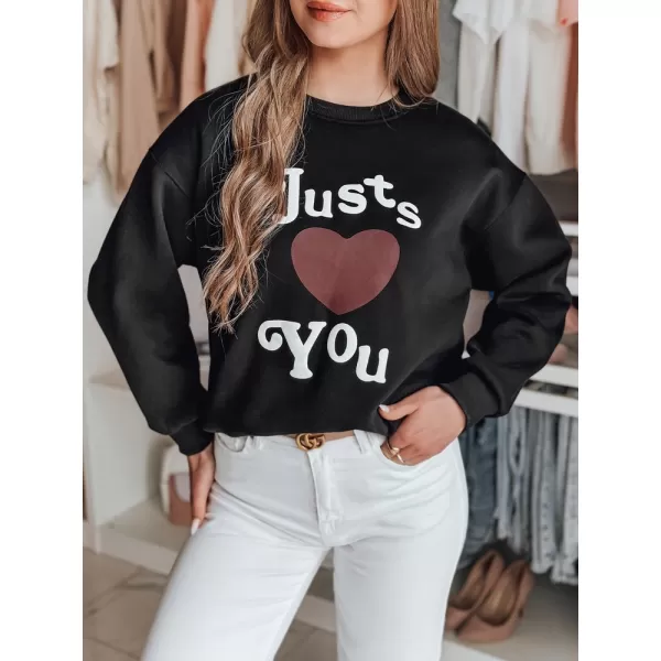  Női pulóver DSTREET JUST LOVE YOU BY1472 FEKETE 