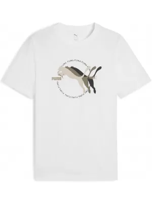Férfi póló PUMA GRAPHICS MULTIPLE LOGO TEE 684826_02 PUMA FEHÉR