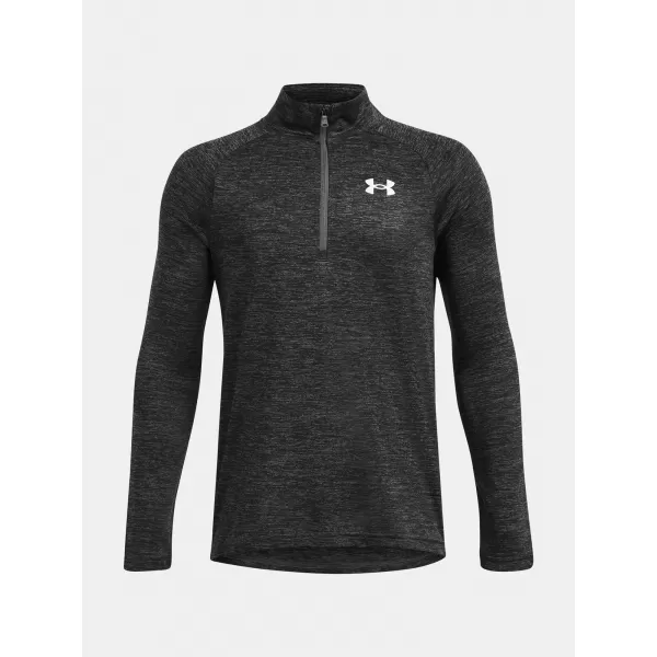  Fiú póló UNDER ARMOUR TECH 2.0 1/2 ZIP 1363286-026 SZÜRKE 