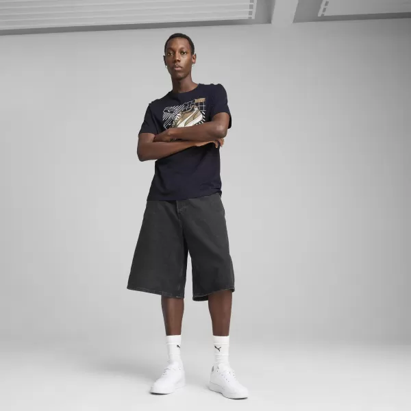  Férfi póló PUMA GRAPHICS SNEAKER TEE 684830_16 ÚJ HADITENGERÉSZET 