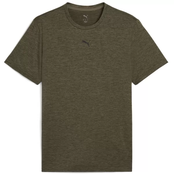  Férfi póló PUMA ESSENTIALS HEATHER CAT TEE 525920_81 LOBEN GREEN HEATHER 