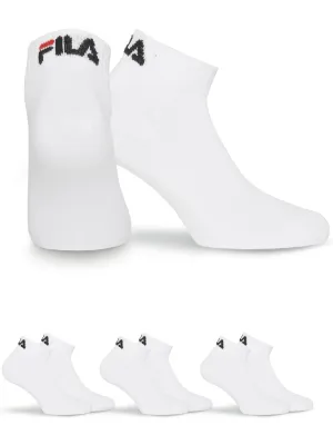 Zokni FILA QUARTER 3-PACK F9300 WHITE