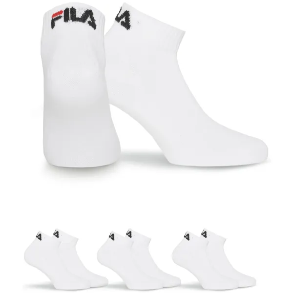  Zokni FILA QUARTER 3-PACK F9300 WHITE 