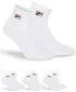 Zokni FILA QUARTER 3-PACK F9303 WHITE