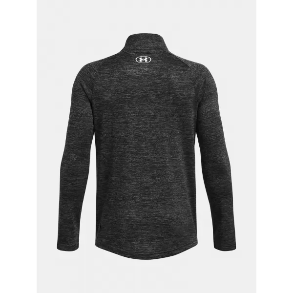  Fiú póló UNDER ARMOUR TECH 2.0 1/2 ZIP 1363286-026 SZÜRKE 