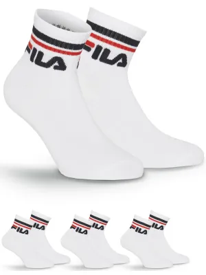 Zokni FILA QUARTER 3-PACK F9398 WHITE