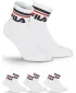 Zokni FILA QUARTER 3-PACK F9398 WHITE