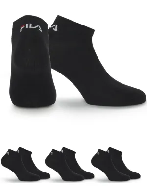Zokni FILA INVISIBLE 3-PACK F9100 BLACK
