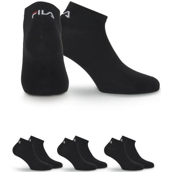  Zokni FILA INVISIBLE 3-PACK F9100 BLACK 