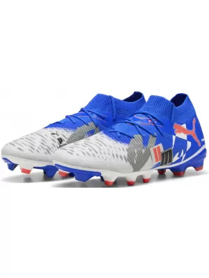 Csizma PUMA FUTURE 8 MATCH FOREVER FG/AG 108423_01 FEHÉR/KÉK/SZÜRKE/FEKETE/PIROS