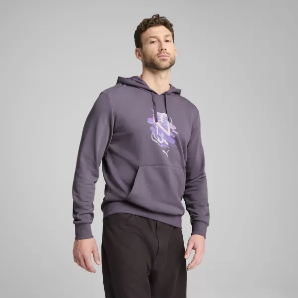  Férfi pulóver PUMA NEYMAR JR CREATIVITY HOODIE 660099_01 LILA FASZÉN 