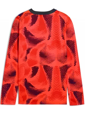 Gyermek mez PUMA TEAMTARGET GK LS JERSEY JR 706521_01 NRGY RED / NRGY VÖRÖS / PUMA FEHÉR