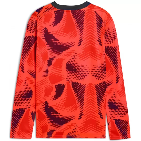  Gyermek mez PUMA TEAMTARGET GK LS JERSEY JR 706521_01 NRGY RED / NRGY VÖRÖS / PUMA FEHÉR 