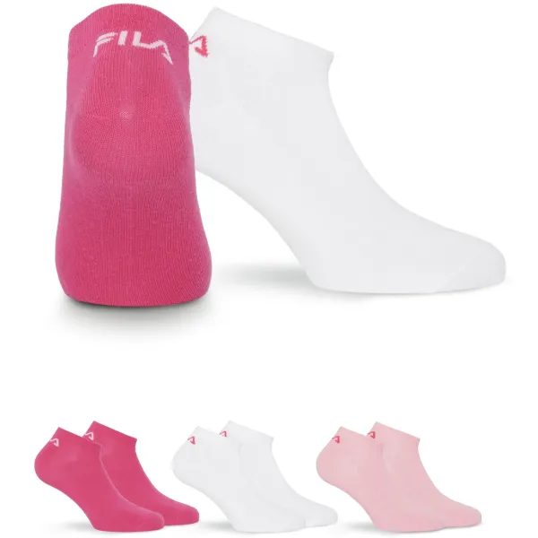  Zokni FILA INVISIBLE 3-PACK F9100 PINK PANTHER 
