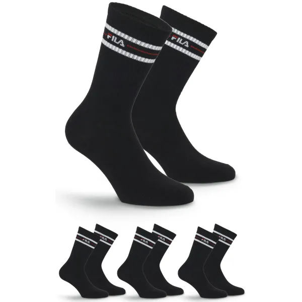  Férfi zokni FILA NORMAL 3-PACK F9092 BLACK 