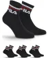 Zokni FILA QUARTER 3-PACK F9398 BLACK