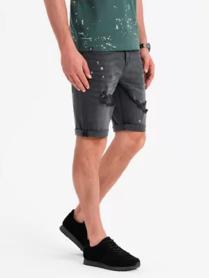 Rövidnadrág OMBRE OM-SRDS-0186 SZÜRKE