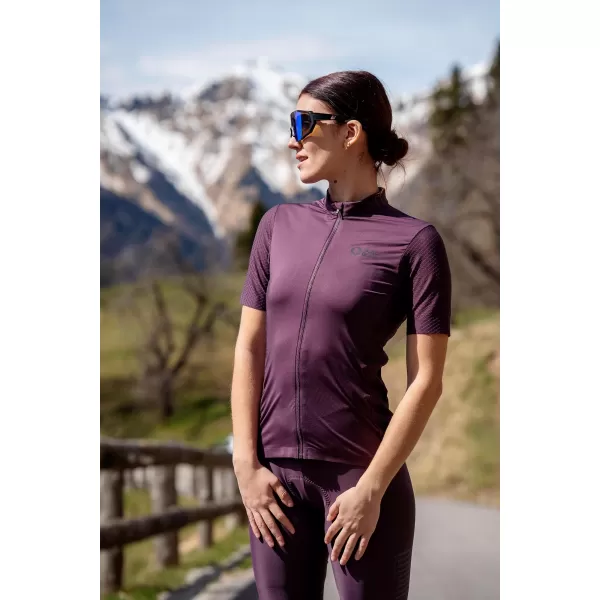  Női kerékpáros mez NORDBLANC MILE NBSLF8216 SÖTÉT LILA 