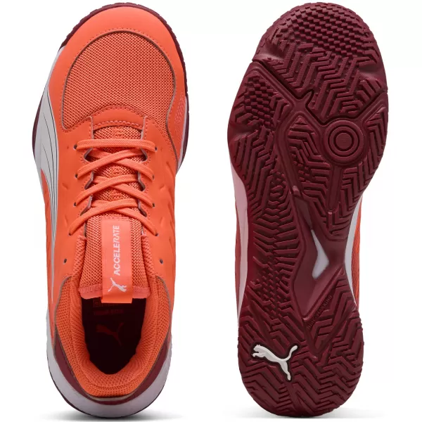  Bébi cipő PUMA ACCELERATE JR 108302_01 PIROS/FEHÉR/SÖTÉT BÍBOR/FEKETE 