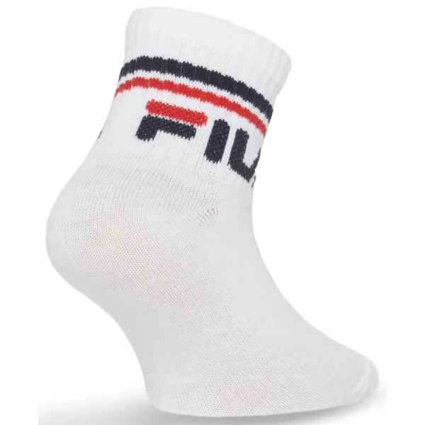  Zokni FILA JUNIOR QUARTE 3-PACK F8338 WHITE 