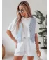 Hölgyek rövidnadrágja DSTREET OWN STYLE SY0456 FEHÉR