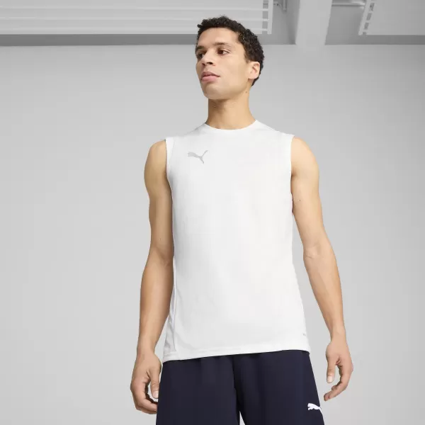  Férfi mez PUMA TEAMCUP TRAINING SL JERSEY 659168_04 PUMA FEHÉR/PUMA EZÜST 