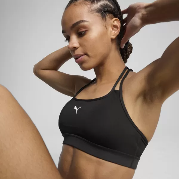  Hölgy melltartó PUMA MOVE STRAPPY BRA 526224_51 PUMA FEKETE/PUMA FEHÉR 