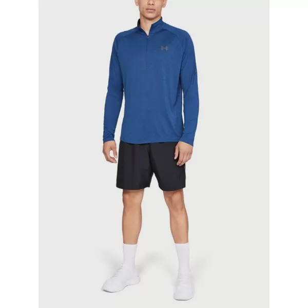  Férfi póló UNDER ARMOUR TECH 1/2 ZIP 2.0 1328495-400 KÉK 